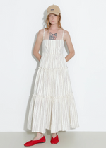 Strap Striped Cake Dress