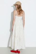 Strap Striped Cake Dress