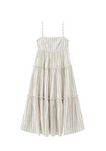 Strap Striped Cake Dress