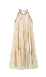 Loose Halterneck Sleeveless Dress
