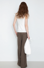 Satin Ruched Tank Top