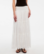 Pleated and Gathered Tulle Skirt