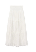 Pleated and Gathered Tulle Skirt