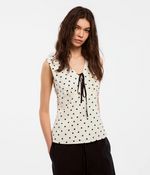 Polka Dot V-Neck Top