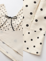Polka Dot V-Neck Top