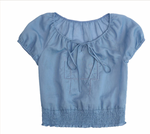 Lyra Round Neck Embroidery Blouse