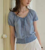 Lyra Round Neck Embroidery Blouse