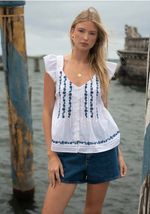 Seaborn Embroidered Top