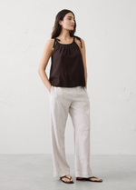 Silky Tie Shoulder Tank