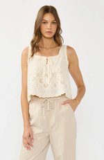 Amelia Eyelet Tank Top