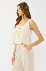Amelia Eyelet Tank Top