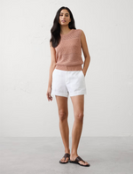 Linen-Blend High-Rise Short