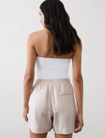 Linen-Blend High-Rise Short