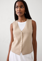 V Neck Button Sweater Vest