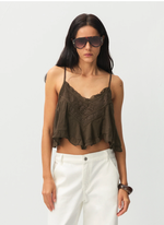 Lyocell Lace Ruffled Camisole