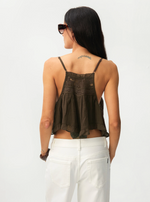 Lyocell Lace Ruffled Camisole