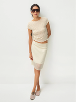 Gingham Print Ruffle-Edge Top