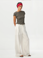 Gingham Print Ruffle-Edge Top