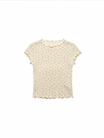 Gingham Print Ruffle-Edge Top