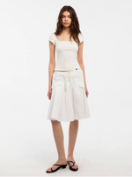 Modal Square Neck Short-sleeved T-shirt