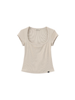 Modal Square Neck Short-sleeved T-shirt