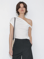 Slim-Fit One-Shoulder T-Shirt
