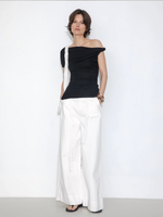 Slim-Fit One-Shoulder T-Shirt