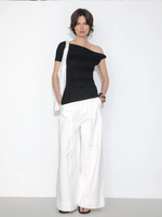 Slim-Fit One-Shoulder T-Shirt