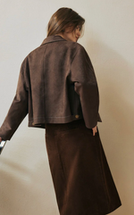 Emmette Cropped Suede Jacket