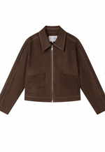 Emmette Cropped Suede Jacket