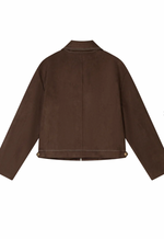 Emmette Cropped Suede Jacket
