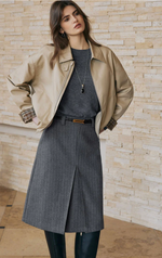 Anora Cropped Bomber Cotton Jacket