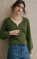 Murphy Brushed Merino Wool Cardigan
