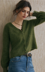 Murphy Brushed Merino Wool Cardigan