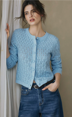 Hannah Cashmere Cotton Blend Cardigan