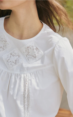 Julian Appliqué Cotton Blouse