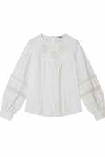 Julian Appliqué Cotton Blouse