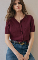 Basti Reversible Merino Wool Cardigan