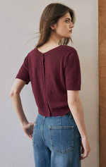 Basti Reversible Merino Wool Cardigan
