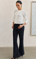 Asher Mid-Rise Flared Jeans