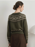 Chiara Fair Isle 100% Wool Sweater