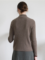 Berta 100% Wool V-Neck Button Sweater