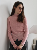 Berta 100% Wool V-Neck Button Sweater