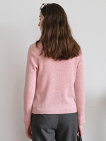 Berta 100% Wool V-Neck Button Sweater