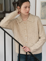 Neve Toggle-Front Cable Knit Cardigan
