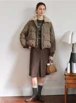 Orsina Faux-Fur Collar Padded Jacket