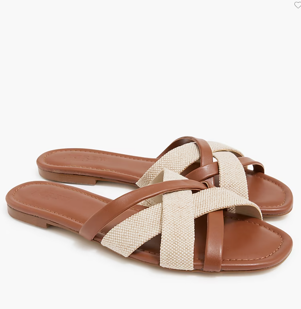 Mixed Slide Sandals