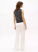 Stripe Boatneck Sweater Tank