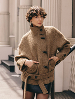 Cole Oversized Wool Short Coat