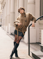 Cole Oversized Wool Short Coat